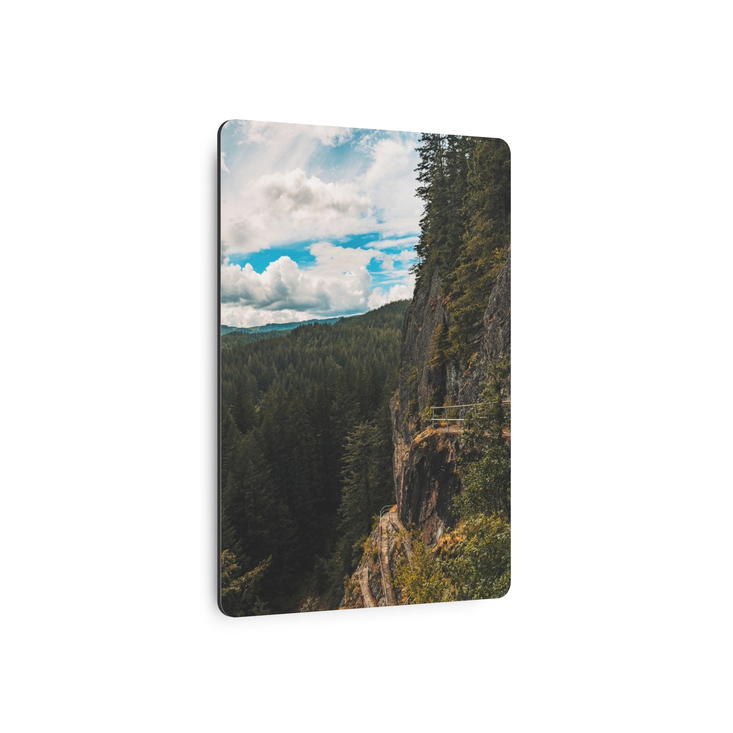 Washington - Beacon Rock View Point - Metal Art Sign