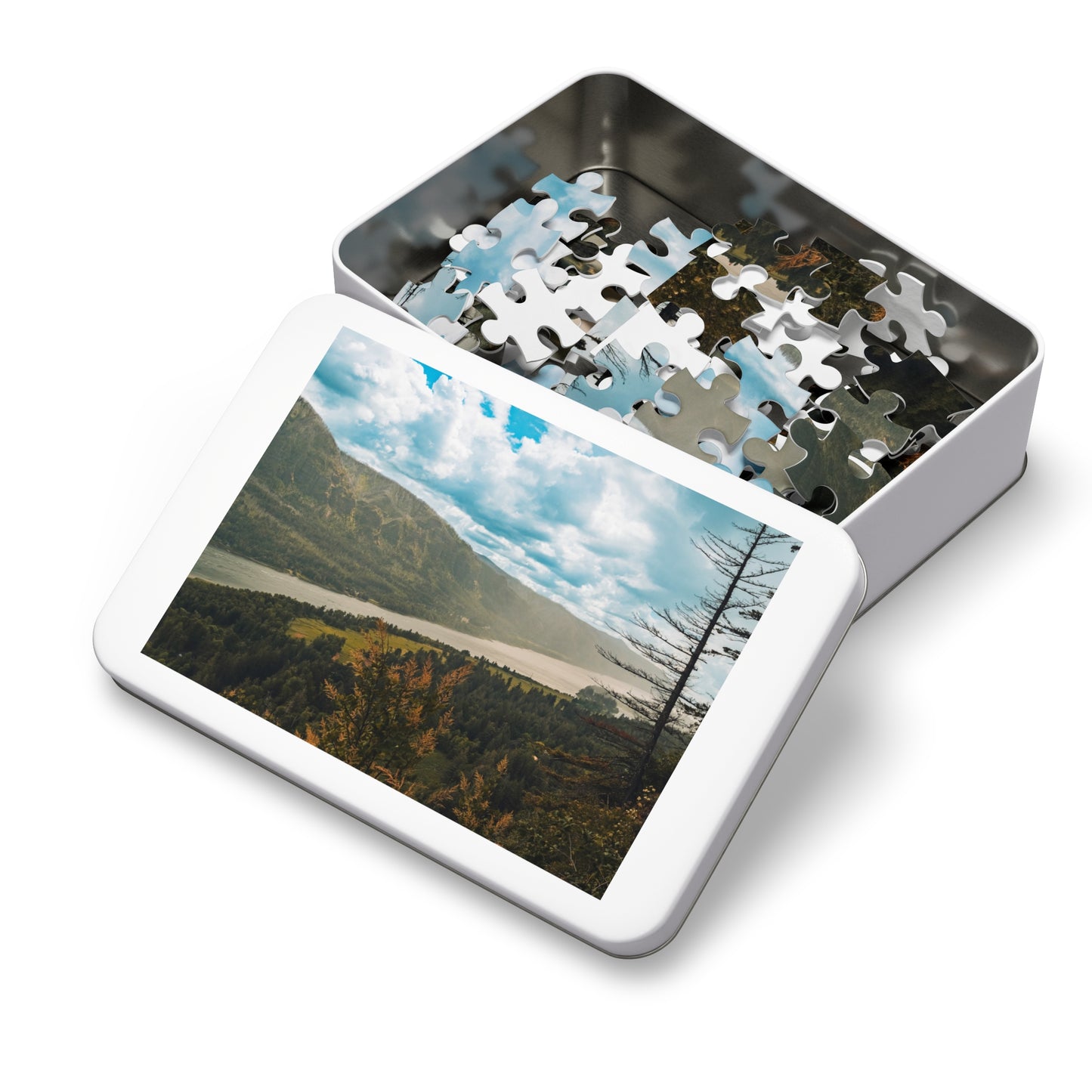 Washington - Beacon Rock Overlook - Jigsaw Puzzle (30, 110, 252, 500,1000-Piece)