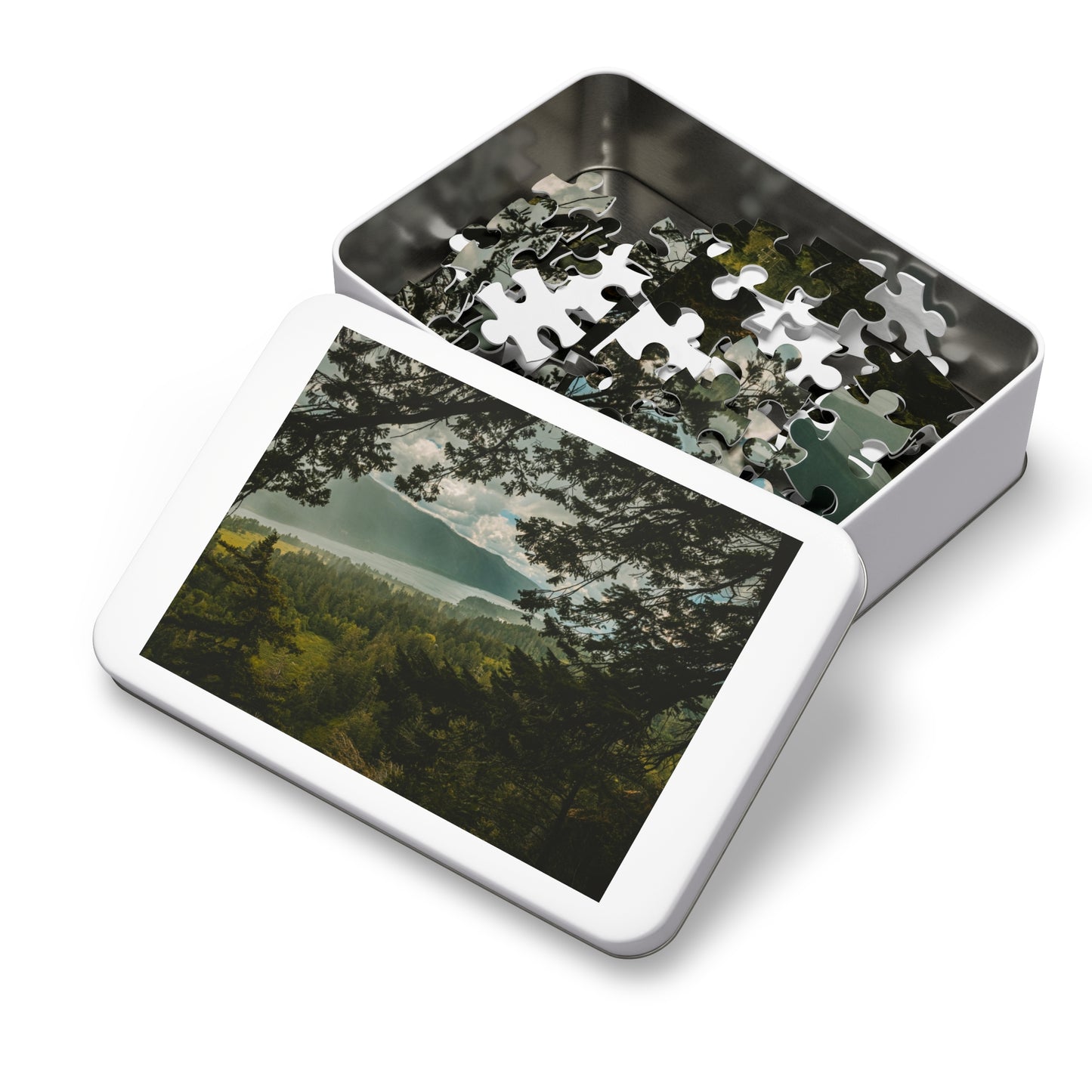 Washington - The Gorge Peak Through - Jigsaw Puzzle (30, 110, 252, 500,1000-Piece)